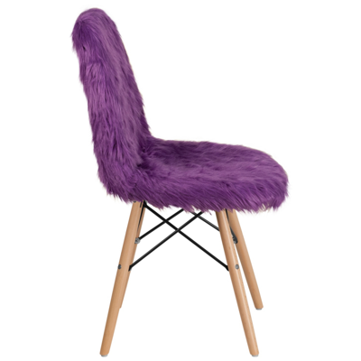 Shop Flash Furniture Shaggy Dog Purple Accent Chair