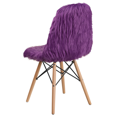 Shop Flash Furniture Shaggy Dog Purple Accent Chair