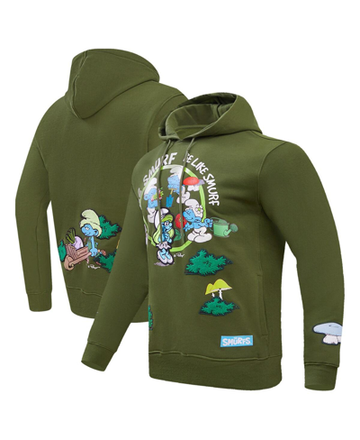 Shop Freeze Max Men's And Women's  Green The Smurfs Be Like A Smurf Pullover Hoodie