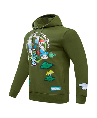 Shop Freeze Max Men's And Women's  Green The Smurfs Be Like A Smurf Pullover Hoodie