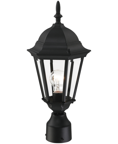 Livex Hamilton 1 Light Outdoor Post Top Lantern In Textured Black