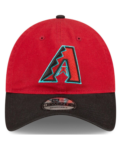 New Era Men's  Red, Black Arizona Diamondbacks Replica Core Classic 9twenty Adjustable Hat In Red,black