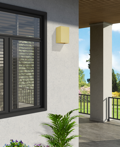 Livex Derby 1 Light Outdoor And Indoor Ada Small Sconce In Satin Gold
