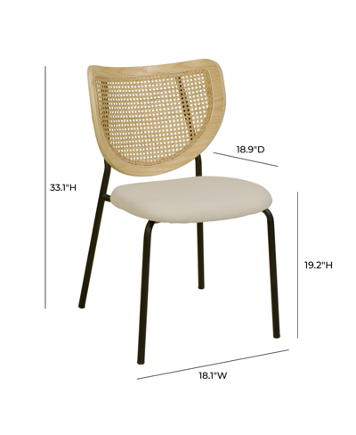 Tov Furniture 2 Pcs. Rattan Dining Chair In Natural