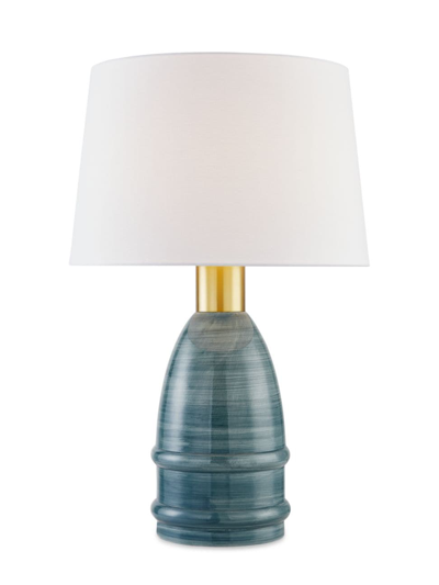Shop Mitzi Tenley Table Lamp In Aged Brass Inchyra Blue
