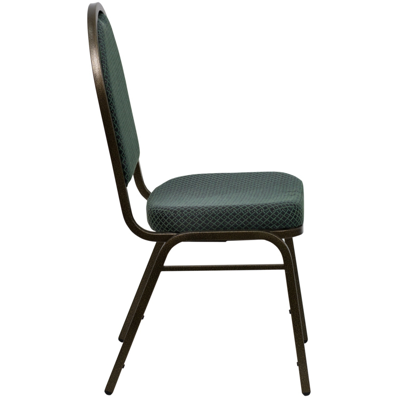 Shop Flash Furniture Hercules Series Dome Back Stacking Banquet Chair In Green Patterned Fabric