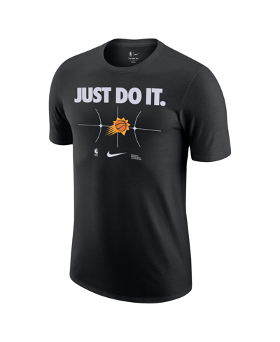 Shop Nike Men's  Black Phoenix Suns Just Do It T-shirt