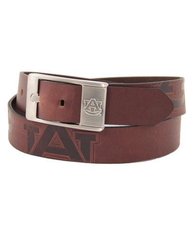 Eagles Wings Auburn Tigers Brandish Leather Belt In Brown