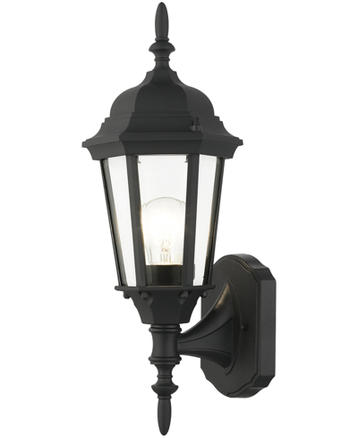 Shop Livex Hamilton 1 Light Outdoor Wall Lantern In Textured Black