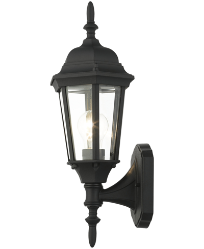 Shop Livex Hamilton 1 Light Outdoor Wall Lantern In Textured Black