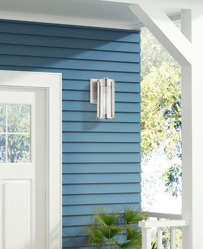 Livex Sheridan 1 Light Outdoor Wall Lantern In Brushed Nickel