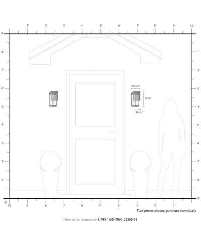 Livex Sheridan 1 Light Outdoor Wall Lantern In Brushed Nickel