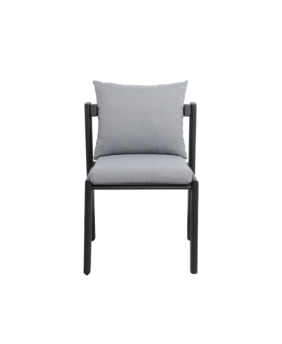 Shop Tov Furniture 1 Pc. Olefin Outdoor Dining Chair In Black