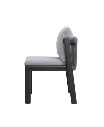 Shop Tov Furniture 1 Pc. Olefin Outdoor Dining Chair In Black