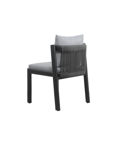 Tov Furniture 1 Pc. Olefin Outdoor Dining Chair In Black