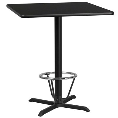 Shop Flash Furniture 36'' Square Black Laminate Table