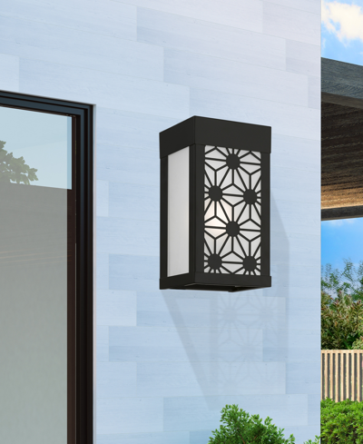 Livex Berkeley 1 Light Outdoor Ada Small Sconce In Black