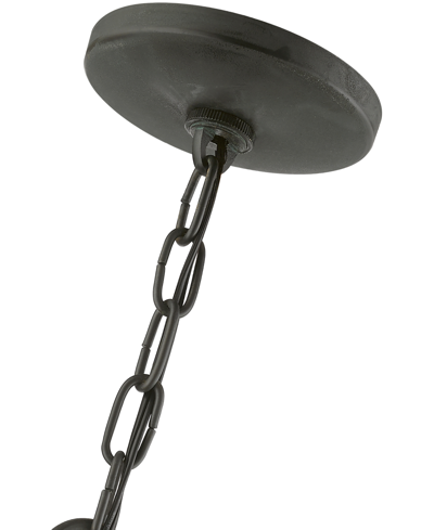 Livex Wentworth 2 Light Outdoor Medium Pendant Lantern In Charcoal