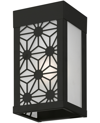 Livex Berkeley 1 Light Outdoor Ada Small Sconce In Black