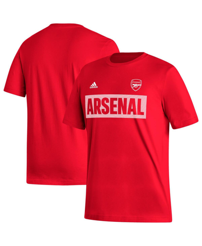 Shop Adidas Originals Men's Adidas Red Arsenal Culture Bar T-shirt