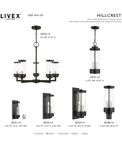 Shop Livex Hillcrest 2 Light Outdoor Wall Lantern In Textured Black