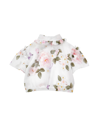 Monnalisa Shirts In White
