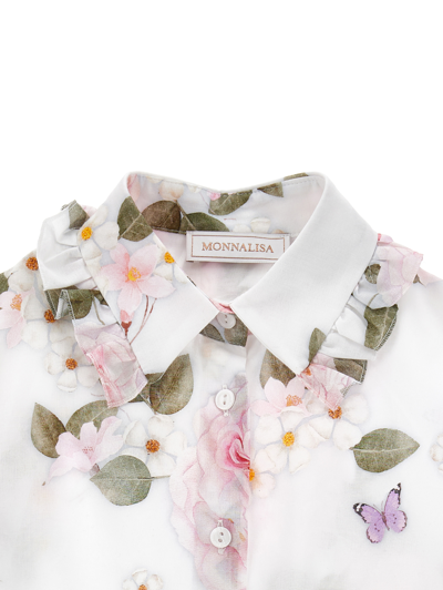 Monnalisa Shirts In White