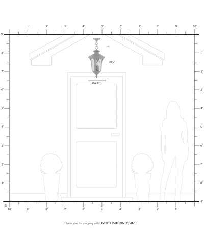 Livex Oxford 3 Light Outdoor Pendant Lantern In Textured White