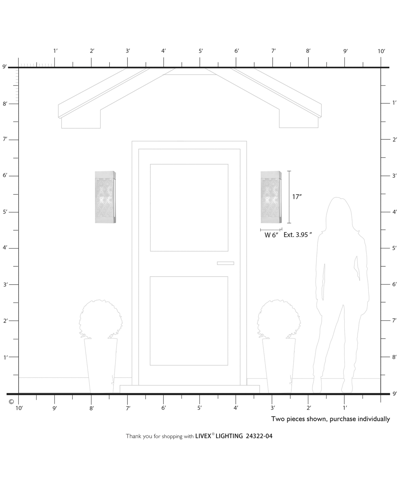 Livex Berkeley 2 Light Outdoor Ada Sconce In Black