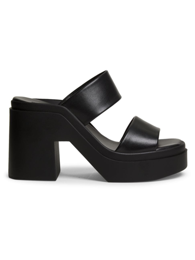 Shop Clergerie Women's Next 110mm Leather Sandals In Black