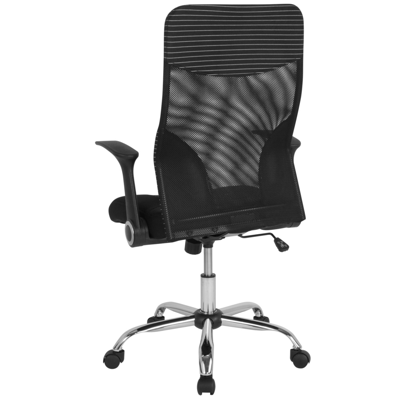 Shop Flash Furniture Milford High Back Office Chair With Contemporary Mesh Design In Black And White