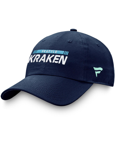 Fanatics Branded Deep Sea Blue Seattle Kraken Authentic Pro Rink Adjustable Hat In Deep Sea Blue