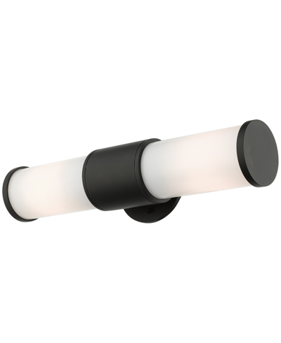 Livex Norfolk 2 Light Outdoor Wall Lantern In Textured Black