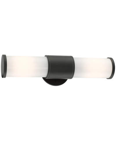 Livex Norfolk 2 Light Outdoor Wall Lantern In Textured Black