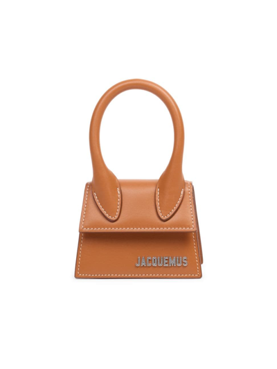 Shop Jacquemus Men's Le Chiquito Homme Top Handle Bag In Light Brown