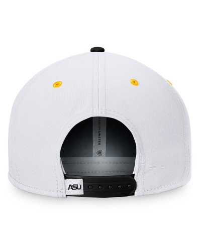 Shop Top Of The World Men's  White, Black Alabama State Hornets Sea Snapback Hat In White,black
