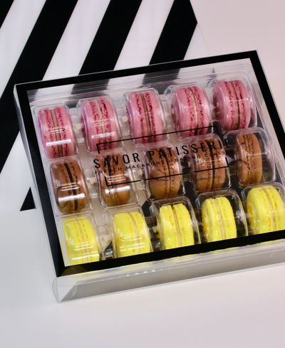 Savor Patisserie The Dairy Free Collection French Macarons, 15 Count Box In No Color