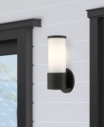 Livex Norfolk 1 Light Outdoor Ada Wall Lantern In Textured Black
