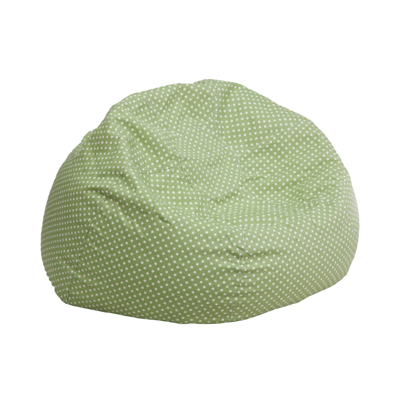 Shop Flash Furniture Small Green Dot Kids Bean Bag Chair