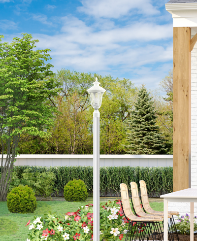 Livex Oxford 1 Light Outdoor Post Top Lantern In Textured White