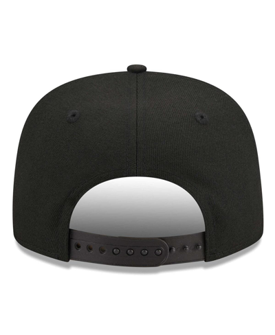 New Era Black Austin Fc Script Golfer Adjustable Hat In Black
