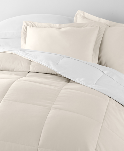 Ienjoy Home All Season Lightweight Down Alternative Reversible 2-pc. Comforter Set, Twin/twin Xl In Natural,latte
