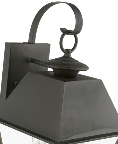 Livex Wentworth 2 Light Outdoor Medium Wall Lantern In Charcoal