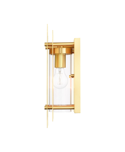 Livex Utrecht 1 Light Outdoor Wall Lantern In Satin Brass