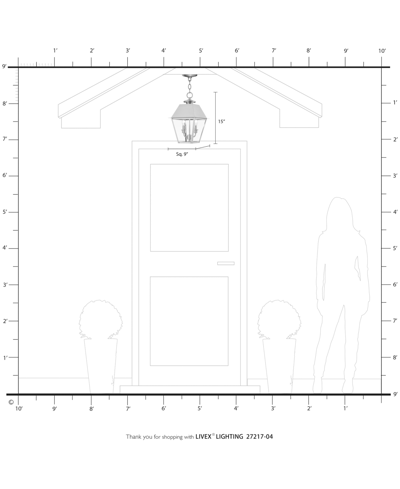 Livex Wentworth 2 Light Outdoor Pendant Lantern In Black With Brushed Nickel