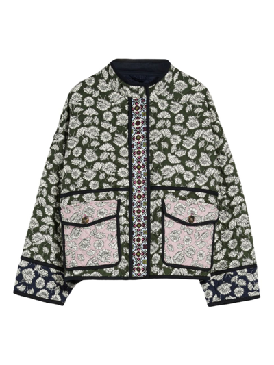 Shop Weekend Max Mara Women's Arizia Floral Quilted Jacket In Neutral