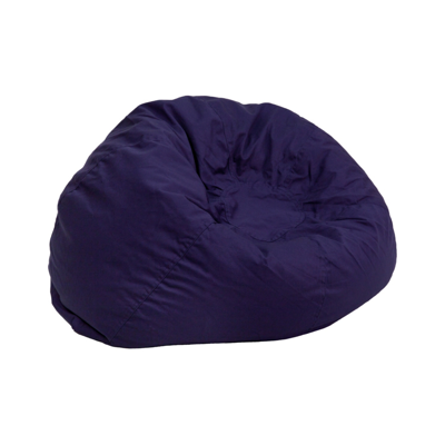 Shop Flash Furniture Small Solid Navy Blue Kids Bean Bag Chair