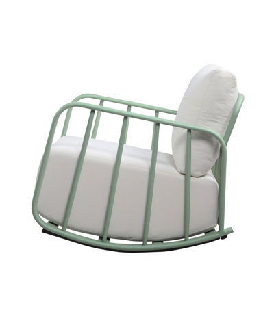 Shop Tov Furniture 1 Pc. Olefin Outdoor Rocking Chair In Green