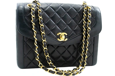 Pre-owned Chanel Matelassé Navy Leather Shoulder Bag ()