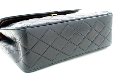 Pre-owned Chanel Matelassé Navy Leather Shoulder Bag ()